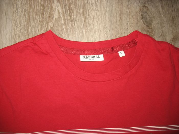 TEE SHIRT MC ROUGE "KAPORAL" - TAILLE L - n°03 - photo numéro 3