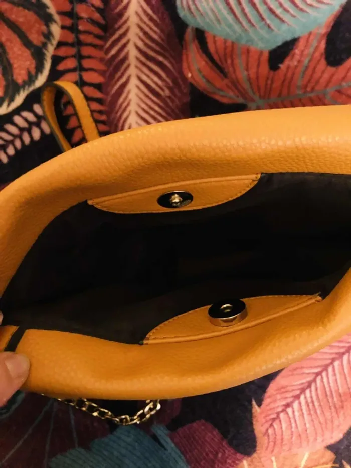 💛🍁Sac bandoulière Parfois jaune ocre doré automnal Crossbody bag golden ochre for autumn 🍁💛 - photo numéro 12