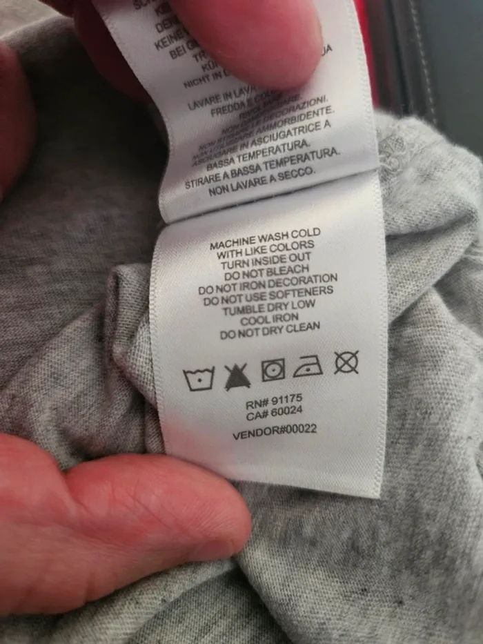 T-shirt gris Manches Courtes Taille S Fila - photo numéro 5