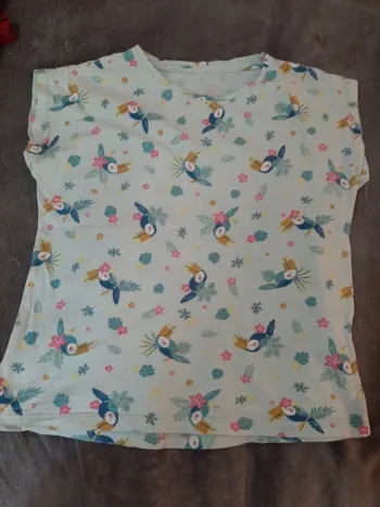 T-Shirt _Bleu Toucan