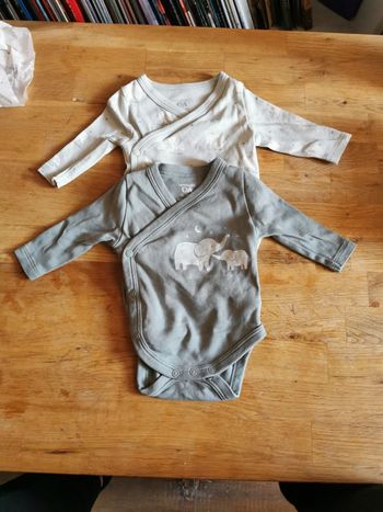 Lot 2 bodys manches longues