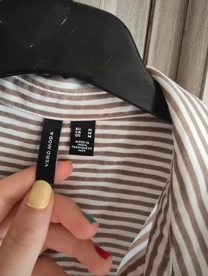 Chemise à rayures vero moda taille M - photo numéro 2