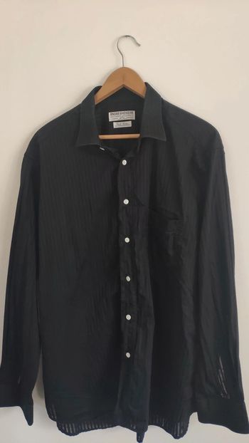 Belle chemise noire Vintage André Ghékière introuvable 5XL