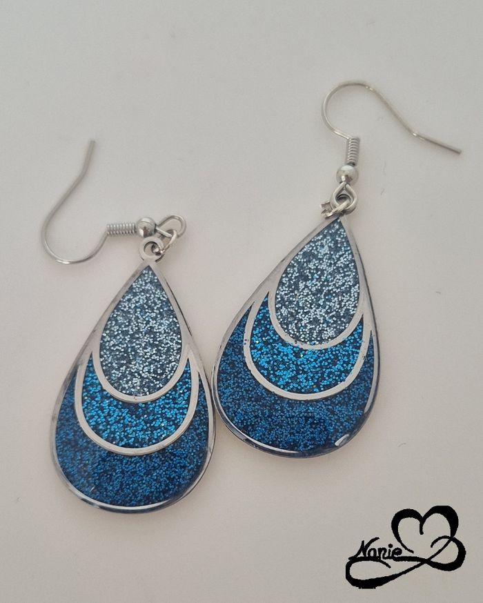 Boucles d'oreilles Gouttes Sous-marines - photo numéro 2