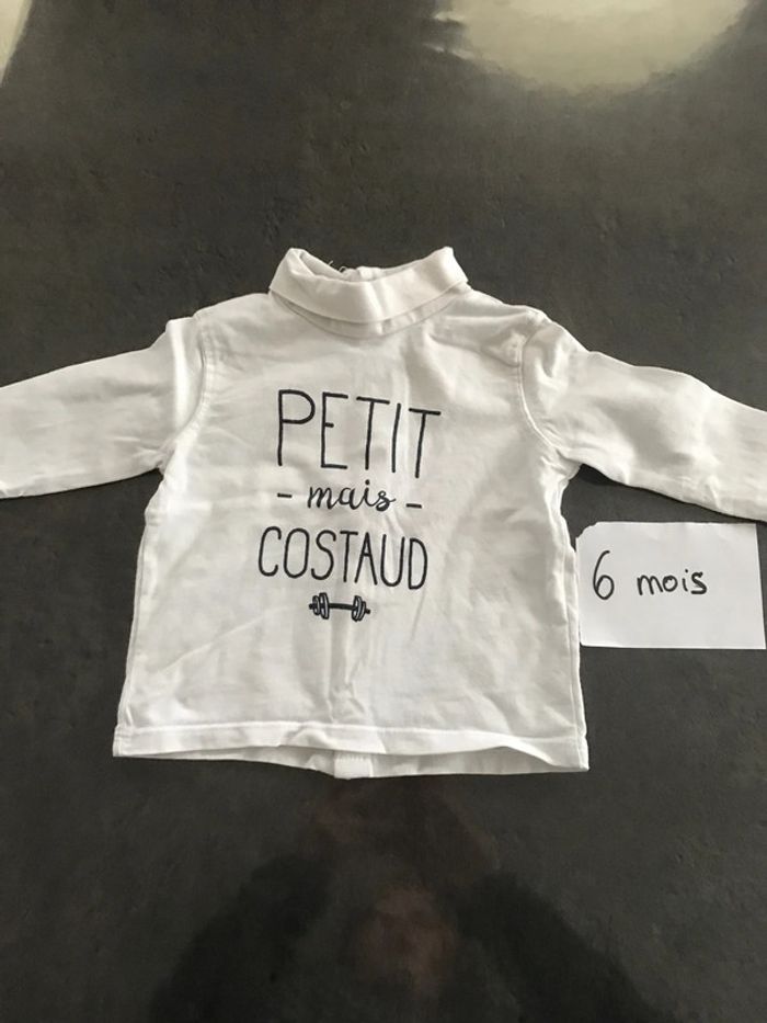 Teeshirt col roulé manches longues