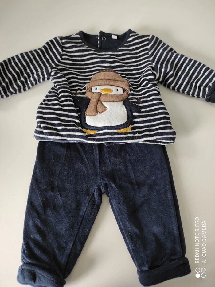 ensemble 3mois pingouin tbe