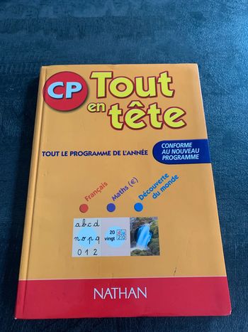 Lot de 3 cahiers / livres CP