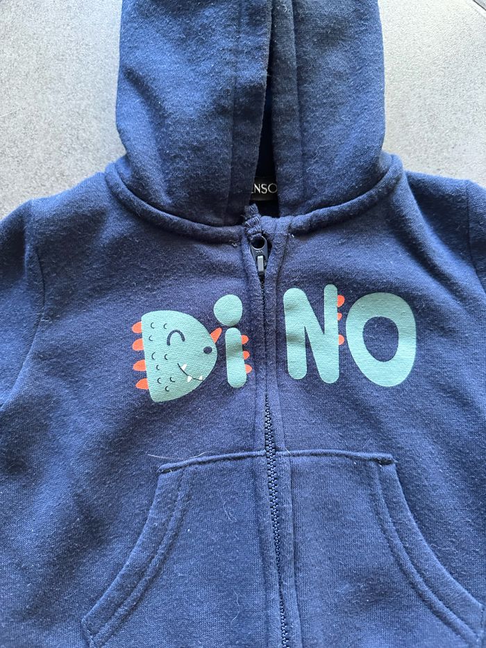 Sweat à capuche dinosaure Taille 68cm - photo numéro 2