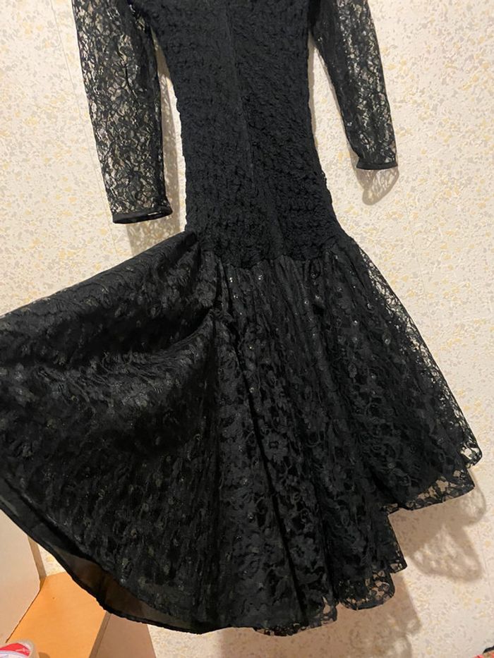 Robe vintage rococo algo boutique dentelle strass 36 - photo numéro 3