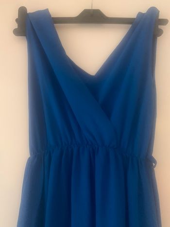 Robe longue bleue