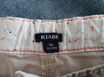 short beige fille 8 ans 