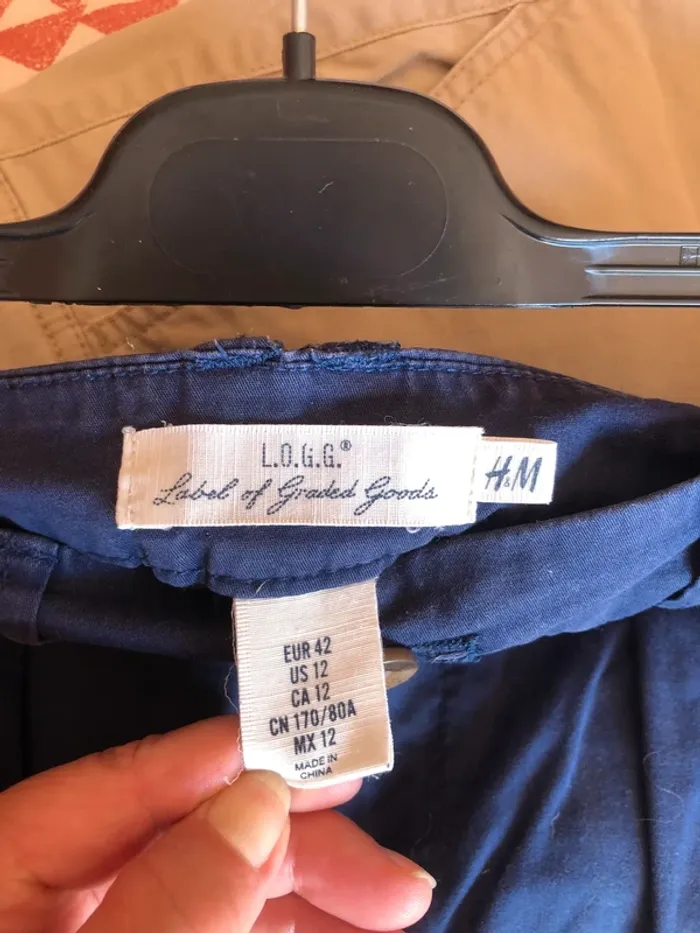 Lot de 2 Jupes basic beige & marine H&M - photo numéro 5