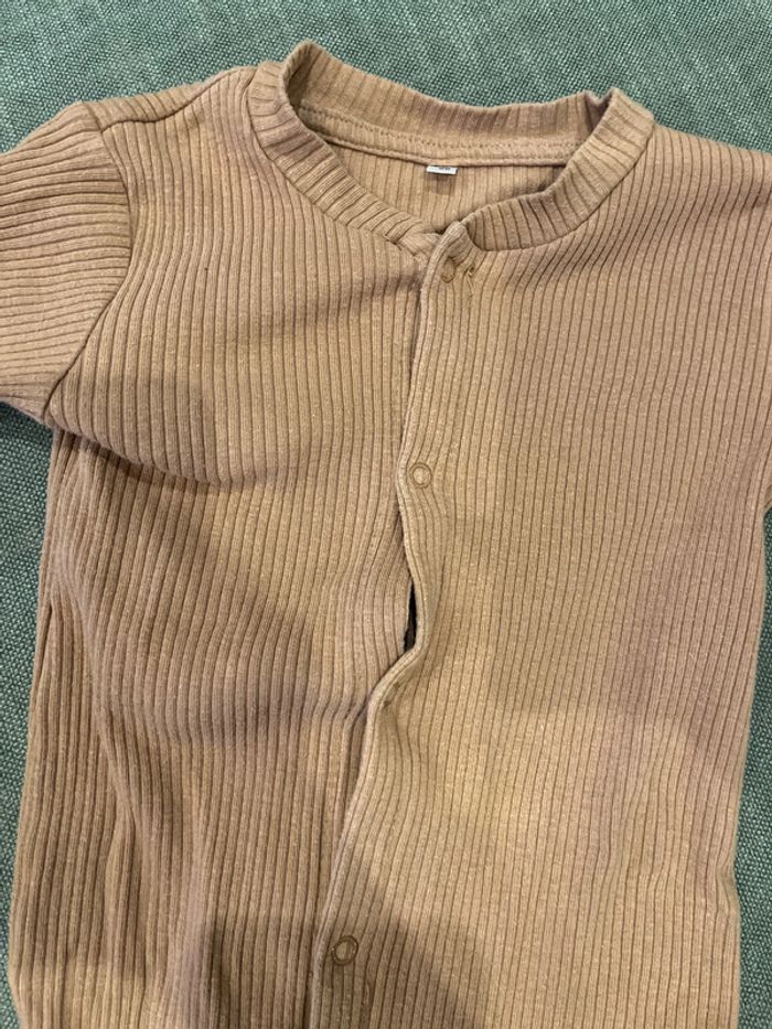 Lot de 2 pyjama beige et marron 86 cm 18 mois - photo numéro 10