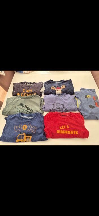Lot 7 pyjama velours 
