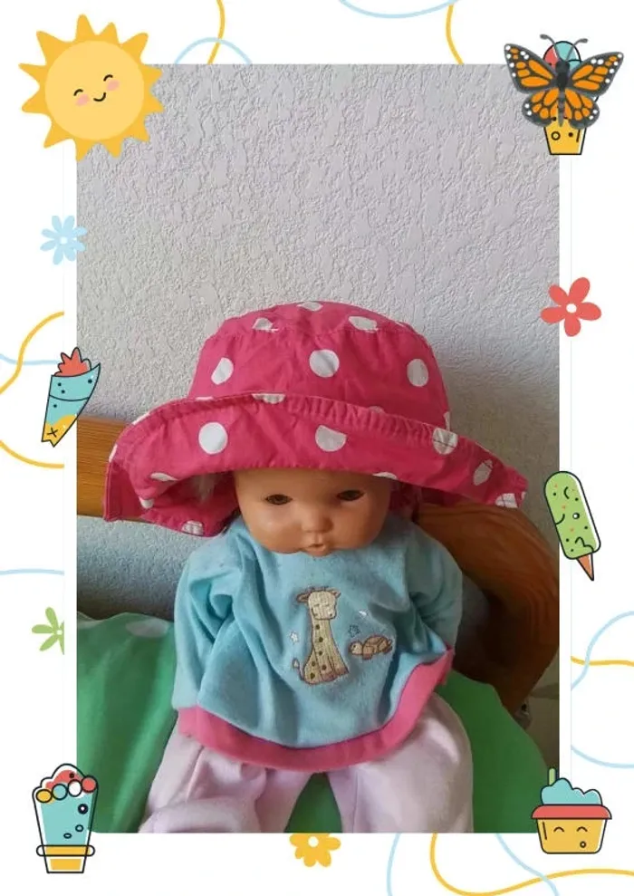 Bob rose à pois blanc - photo numéro 2