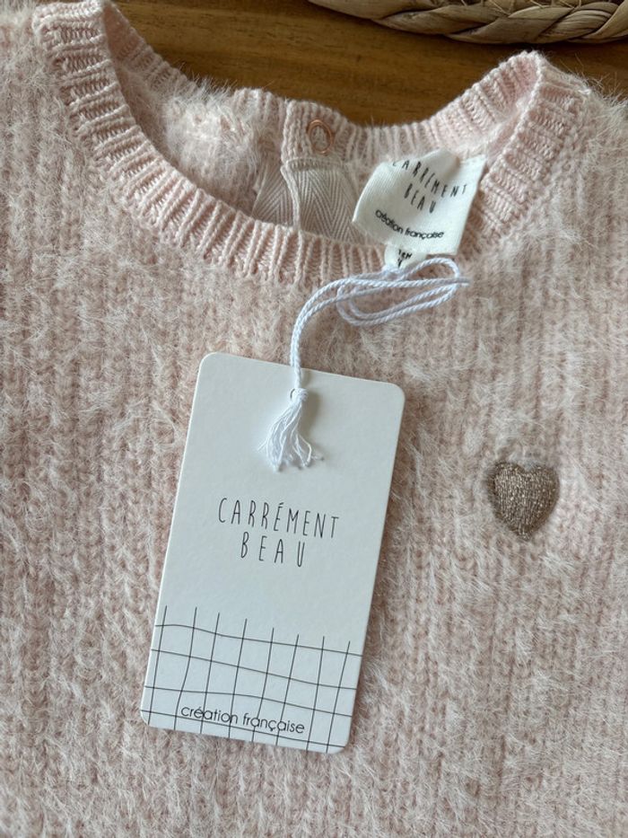 Robe pull rose pale 18 mois - photo numéro 2