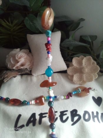 Boucles d'oreilles bohèmes longues en pierres