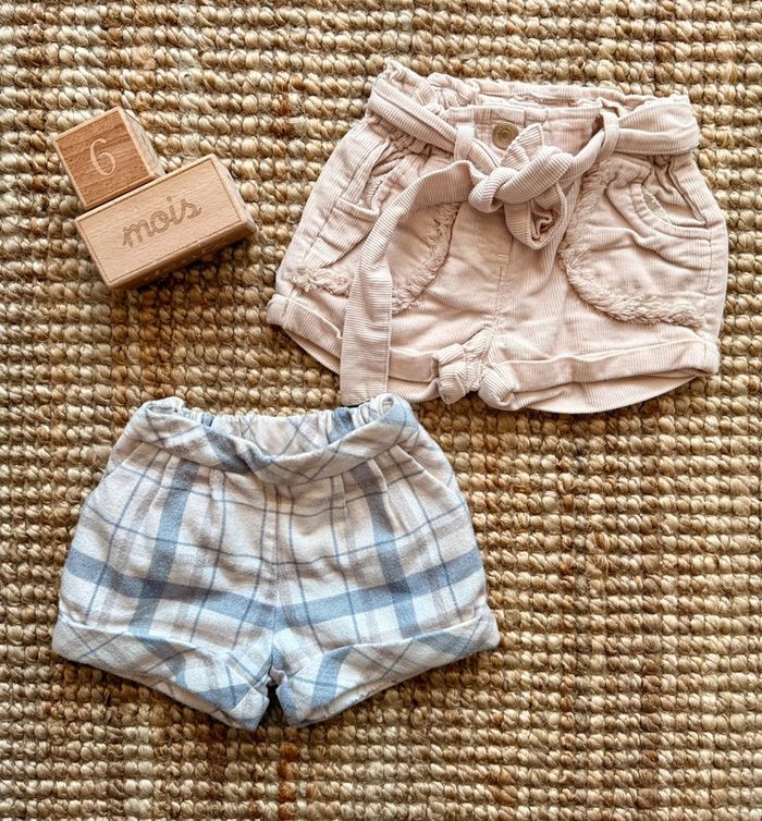 Lot short 6mois / 68cm
