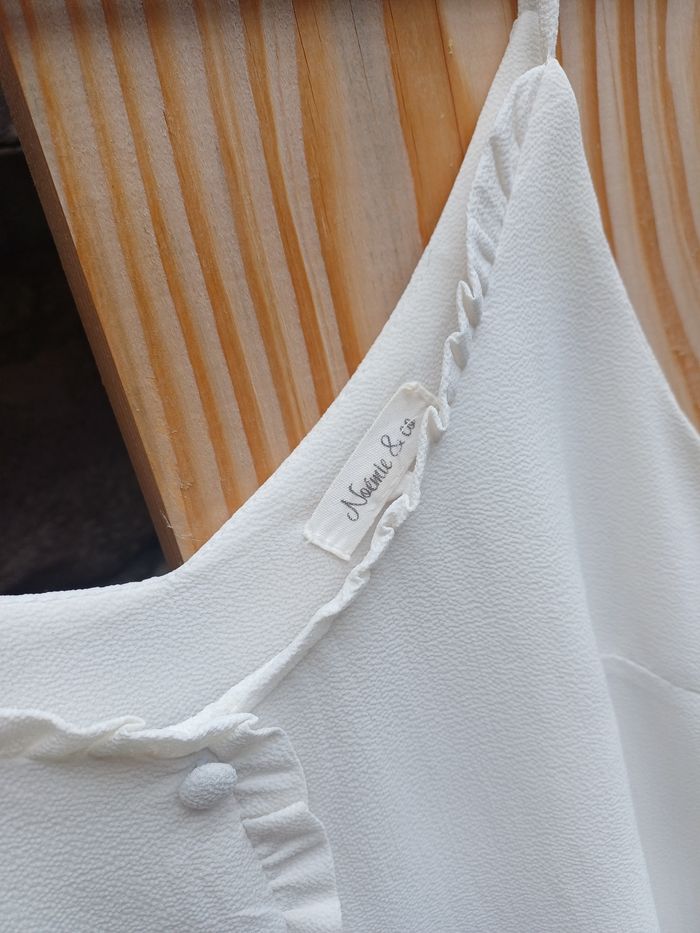 Joli débardeur oversize blanc Noémie & co taille S - photo numéro 4