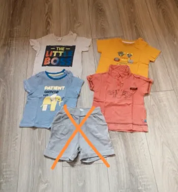 Lot tee shirt 12 mois