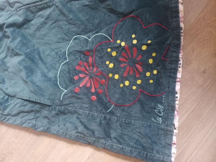 robe 10ans fille hiver  marque la compagnie des petits velours chaude bleu - photo numéro 3