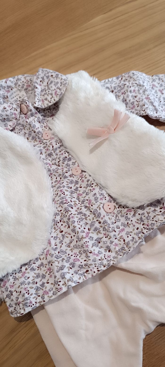 Ensemble petite chemise fleurie 3mois. - photo numéro 4