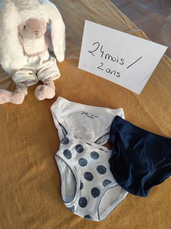 Lot de 3 culottes neuves 2ans