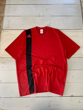 Tee shirt Adidas sportwear logo brodé vintage 2005 bi coloré