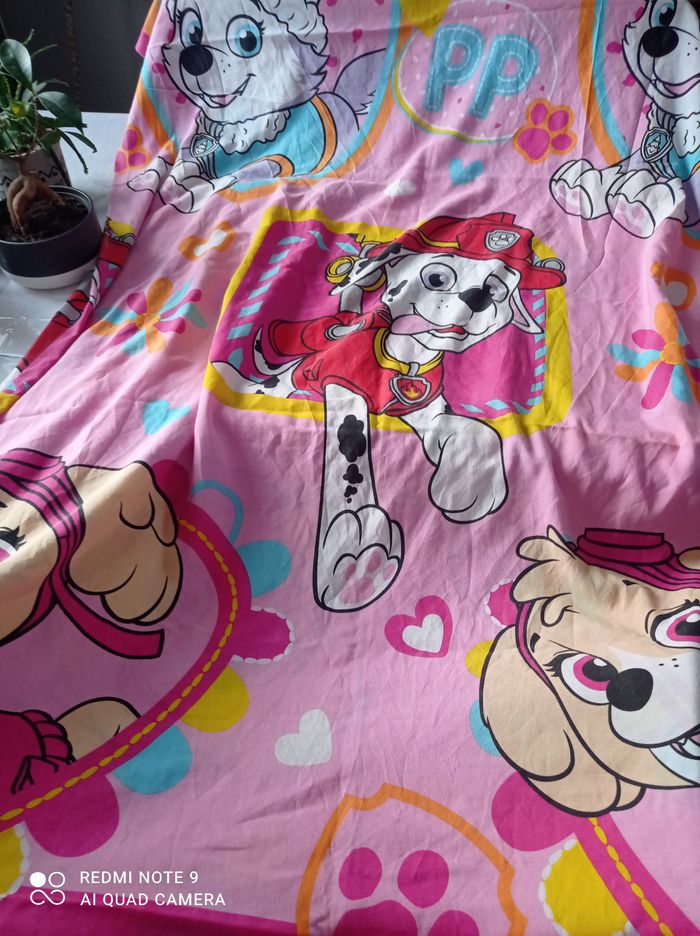 Parure housse de couette et taie oreiller stella et Marcus paw patrol - photo numéro 5