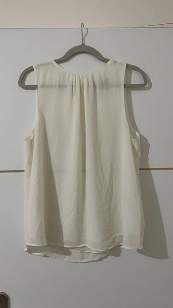 Haut sans manche crème