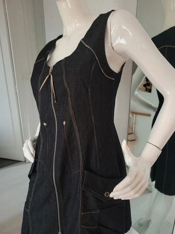 Robe en jean noir T1 38 neuf 9