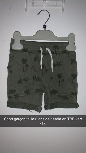 Short garçon taille 3 ans