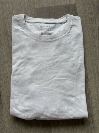 T-shirt blanc oversize Bershka – Taille L