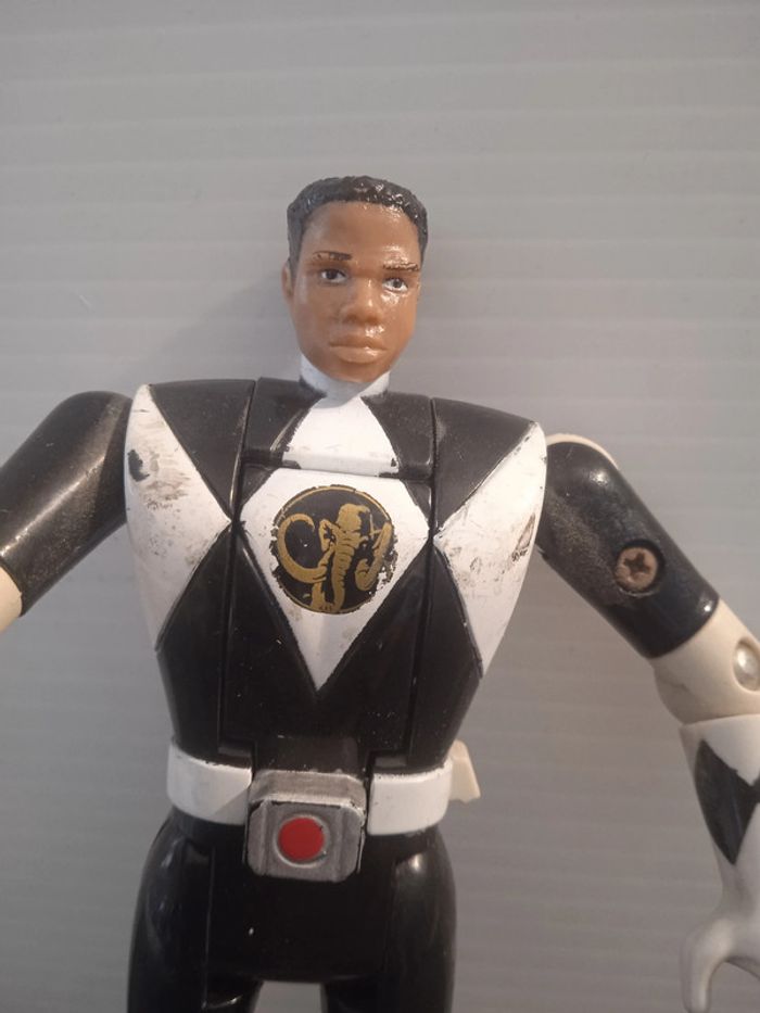figurine power rangers noir  mighty auto morphin  bandai - photo numéro 2