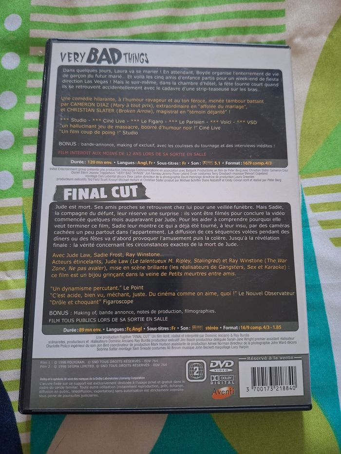 Dvd édition double dvd thriller - photo numéro 2
