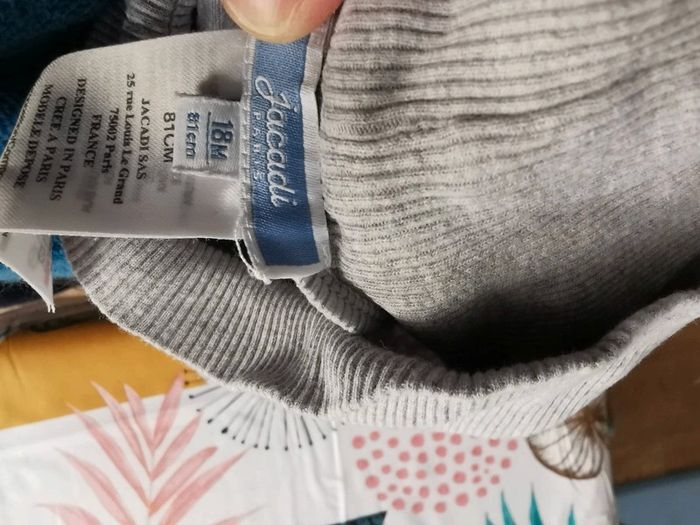 Pantalon souple jacadi gris 18 mois - photo numéro 3