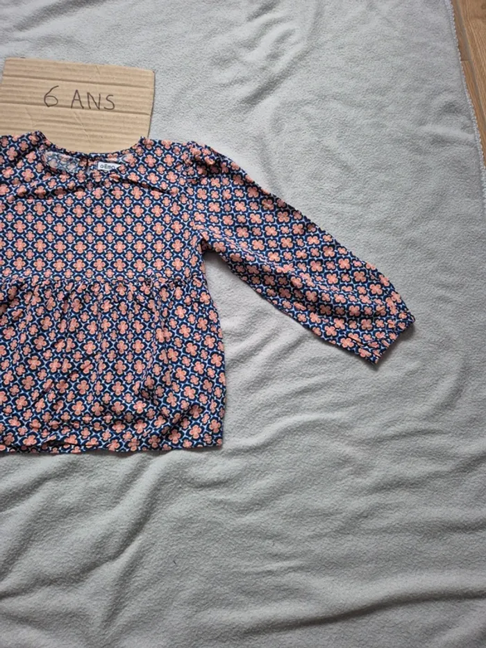 Blouse fleurie fille 6 ans gemo - photo numéro 3