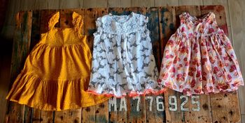 Lot de 3 robes d ete pour bebe fille