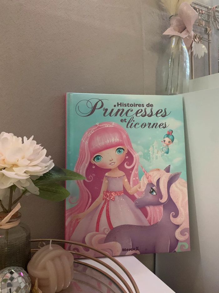 Livre histoire de princesse et licorne