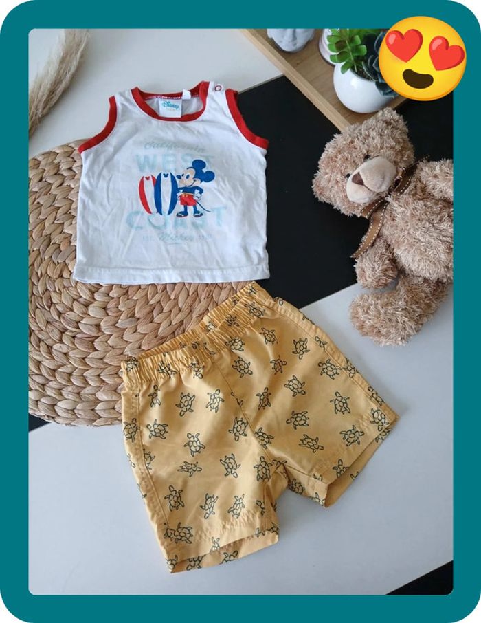 Ensemble d'été Disney garçon Taille 6 mois🌿🐯 - photo numéro 2