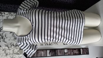 T-shirt rayé blanc/marine K Woman