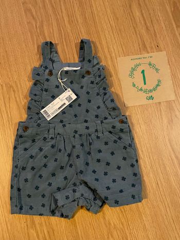 Salopette bleue 12 mois