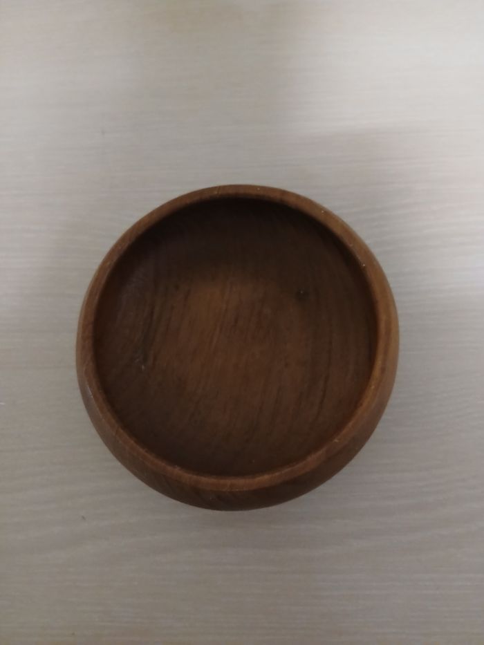 Vide poche en teck fabique en thailande 13x13cm