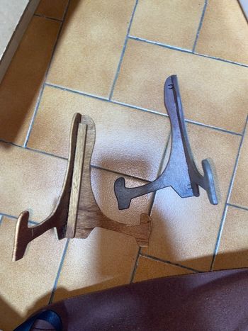 Lot de 2 portée cadre en bois