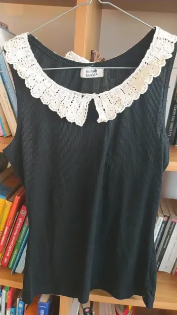 Superbe top Molly Bracken perles et dentelles S