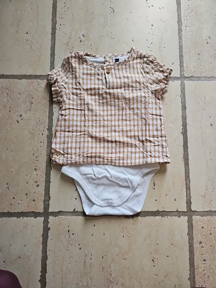 Ensemble gilet/body/short - sergent major - 24 mois/86 cm - photo numéro 2
