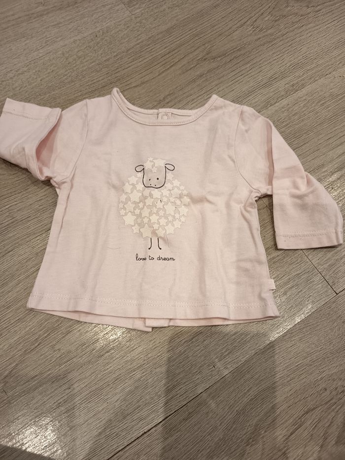 Tee shirt manche longue 1 mois