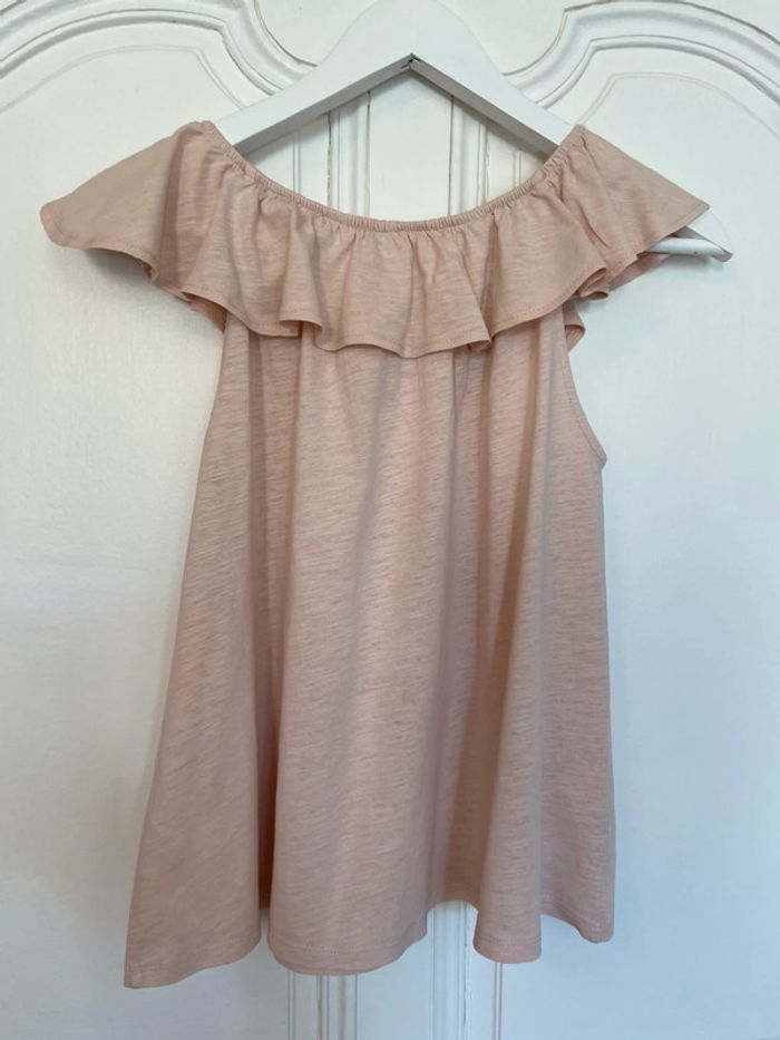 Tee-shirt volanté épaules découvertes Monoprix 14 ans - photo numéro 8