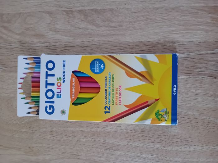 Giotto 12 crayons de couleur Elios - Neuf