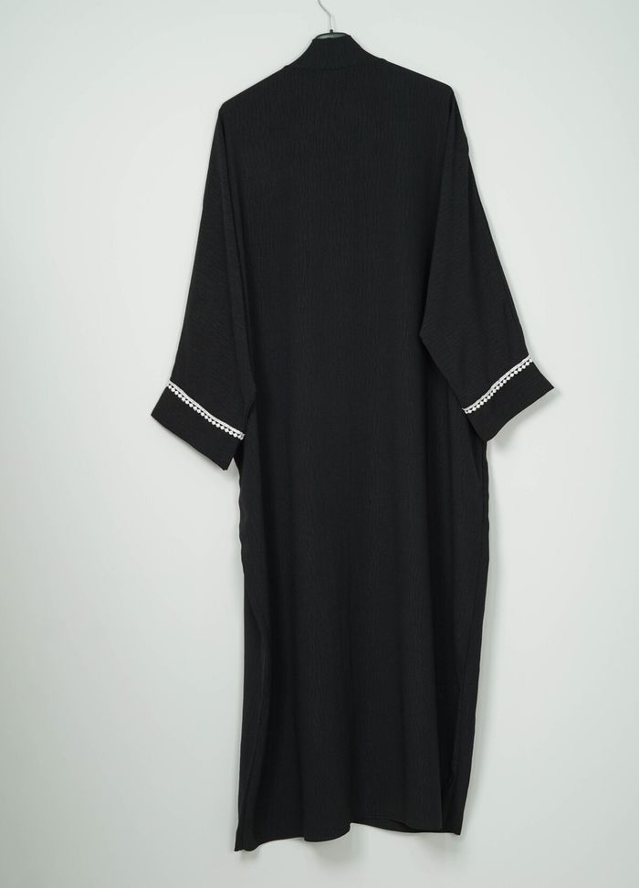Abaya en jazz, Robe longue fluide et légère - photo numéro 3